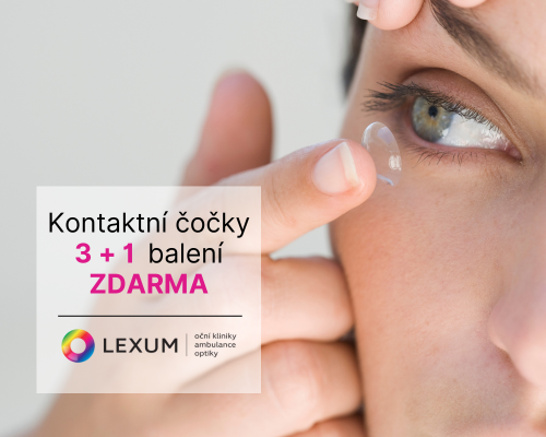 3+1 ZDARMA: Kontaktní čočky pořídíte v optikách Lexum výhodně