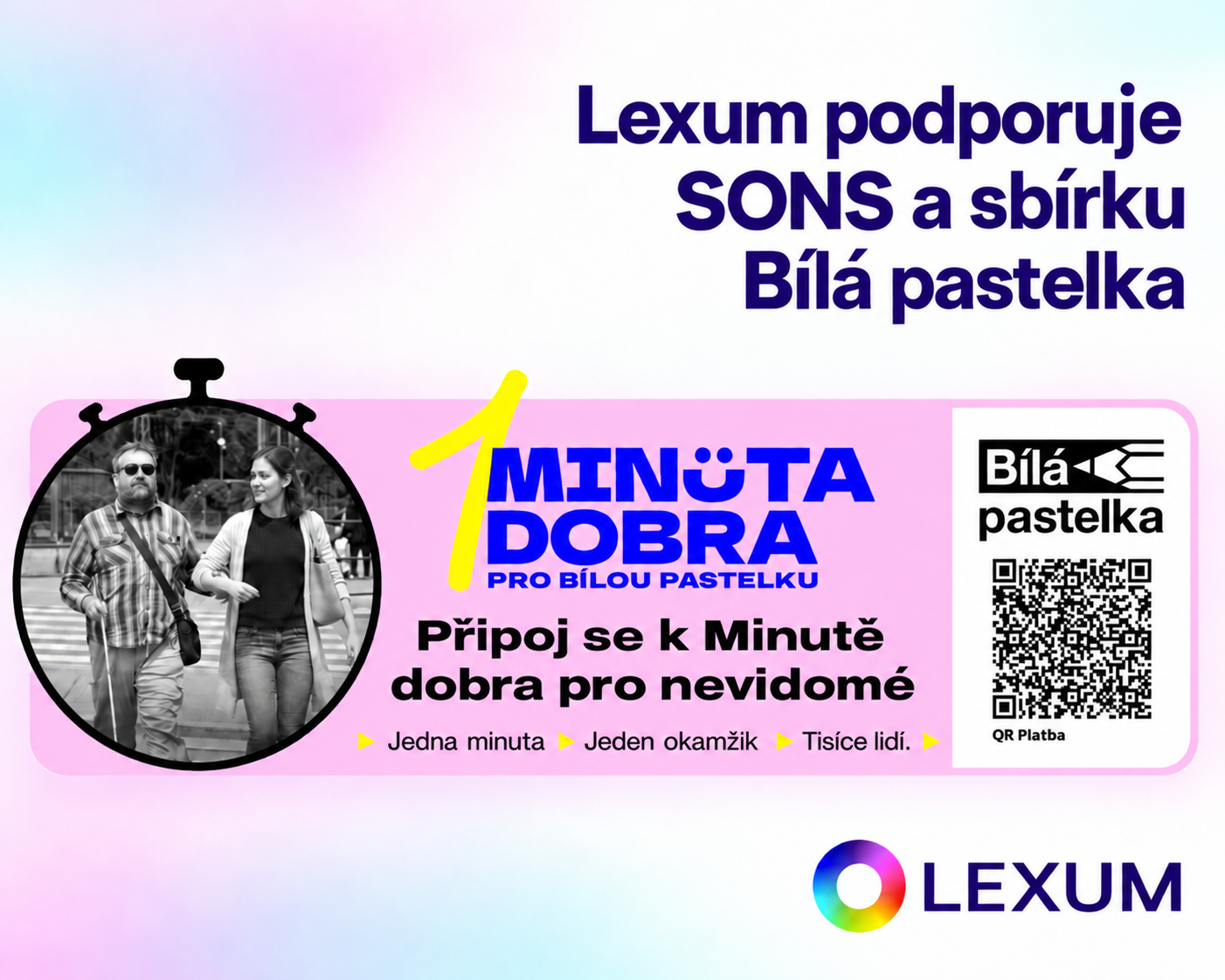 Lexum již šestým rokem podporuje Bílou pastelku